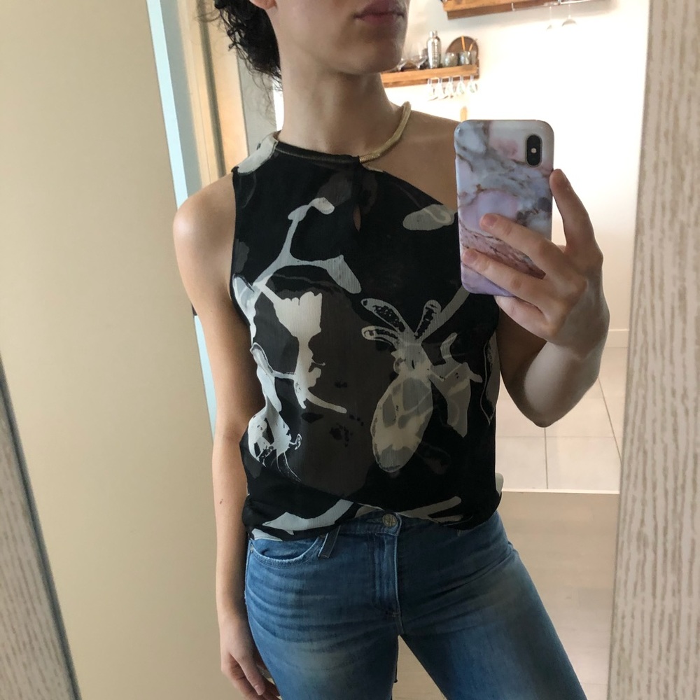 Halston Heritage Asymmetrical Top